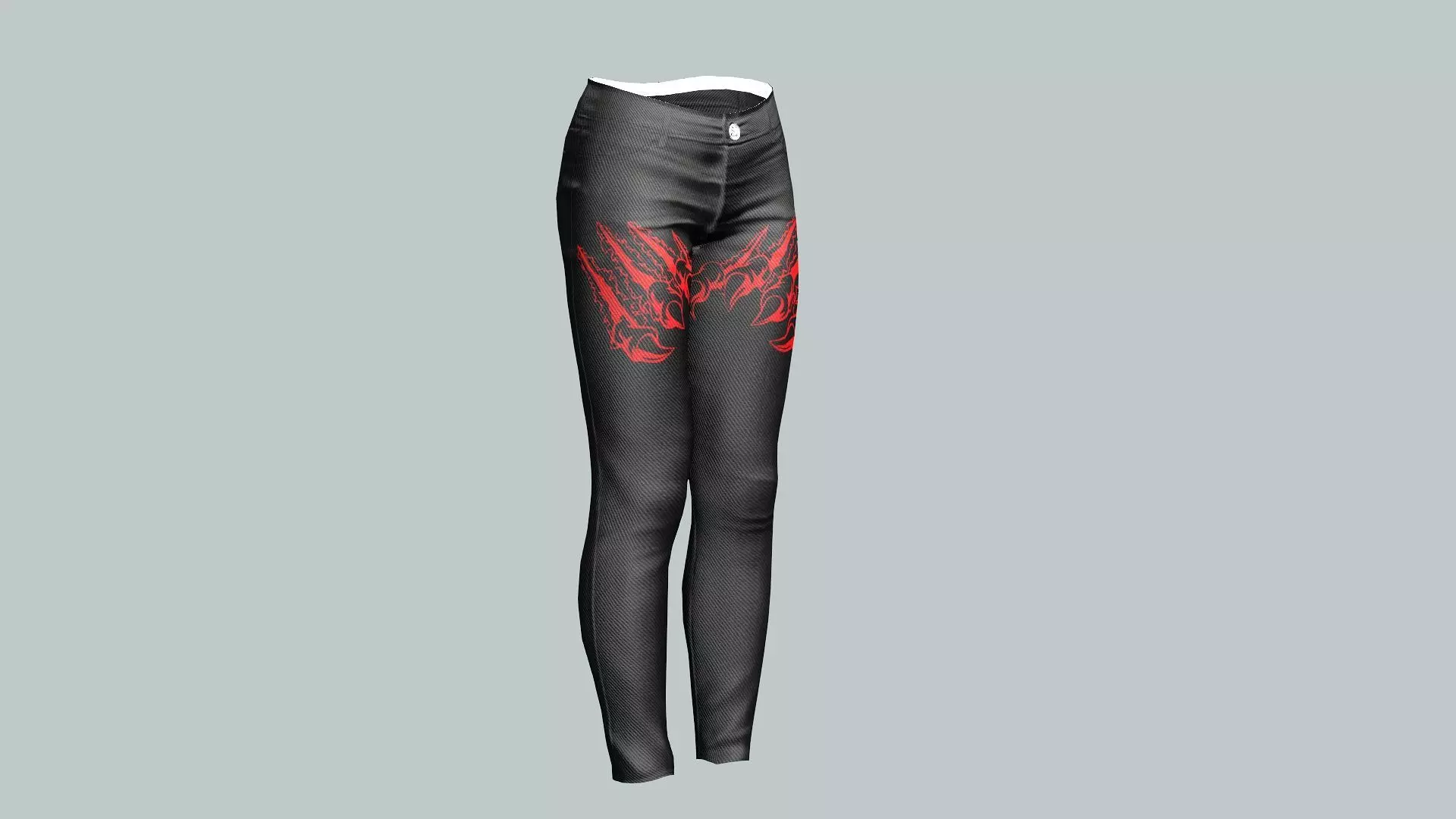Dark Lady Jeans Game Ready Trousers 18 Pant 3D Model 3D model_4