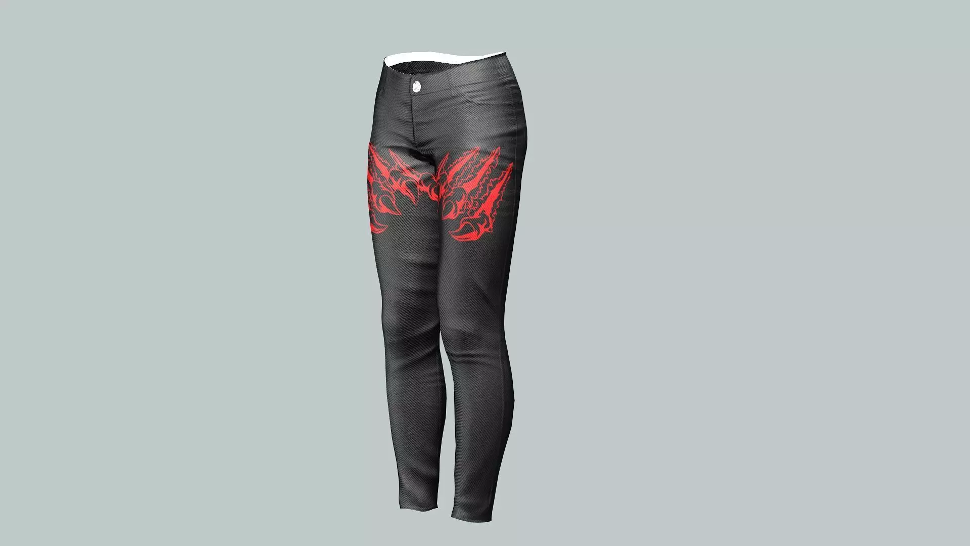 Dark Lady Jeans Game Ready Trousers 18 Pant 3D Model 3D model_1