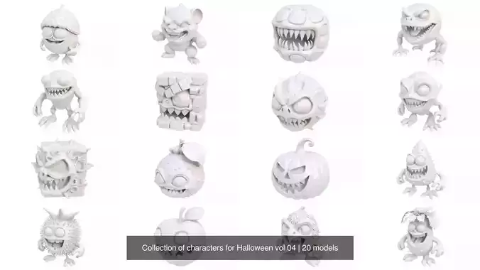 Collection of characters for Halloween vol 04