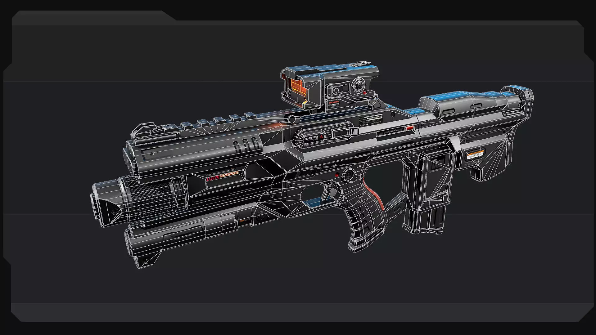 PACK - 6 SCIFI Weapons Low-poly 3D model_18