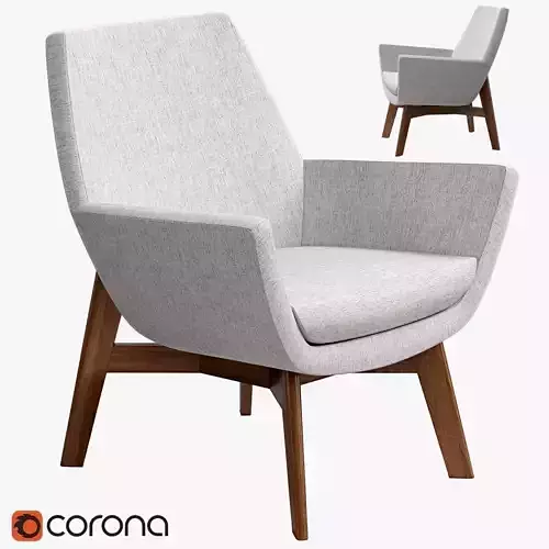 Panorama Lounge Low-poly 3D model