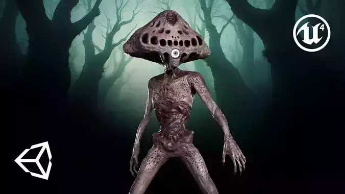 Oculus Mutant Low-poly 3D model