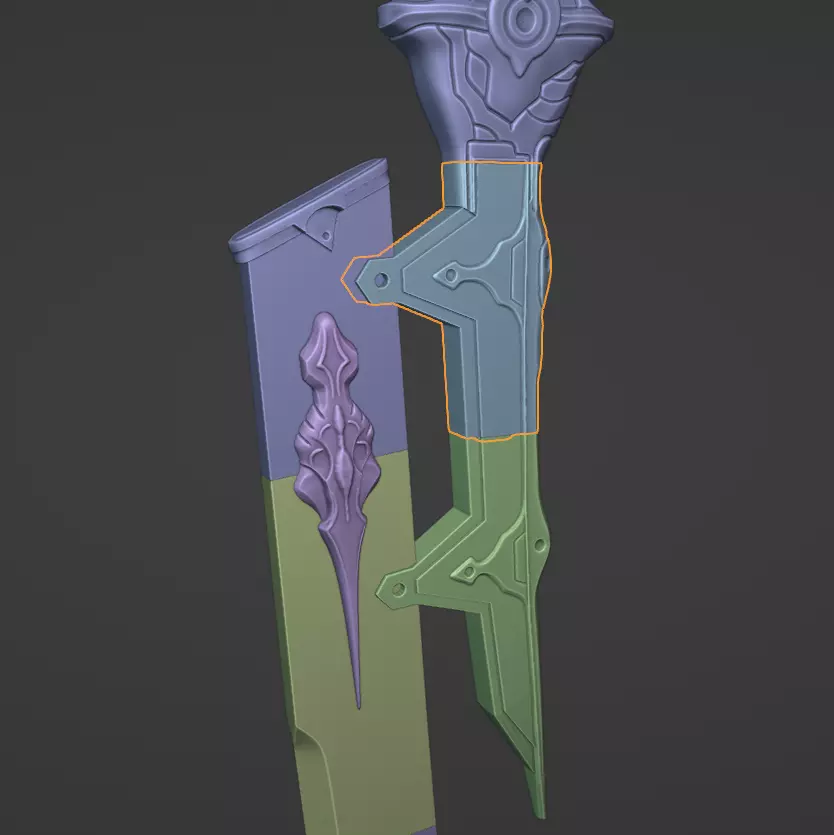 2b Large Sword - Virtuous Treaty 3D print model_5