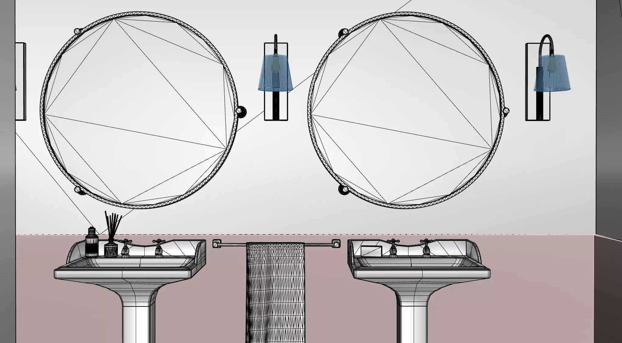 Vintage Bathroom 3D model_2