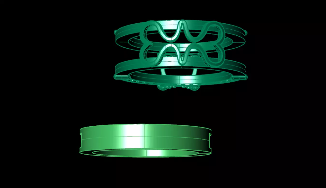 Two-piece ring with a diamond 3D print model_16