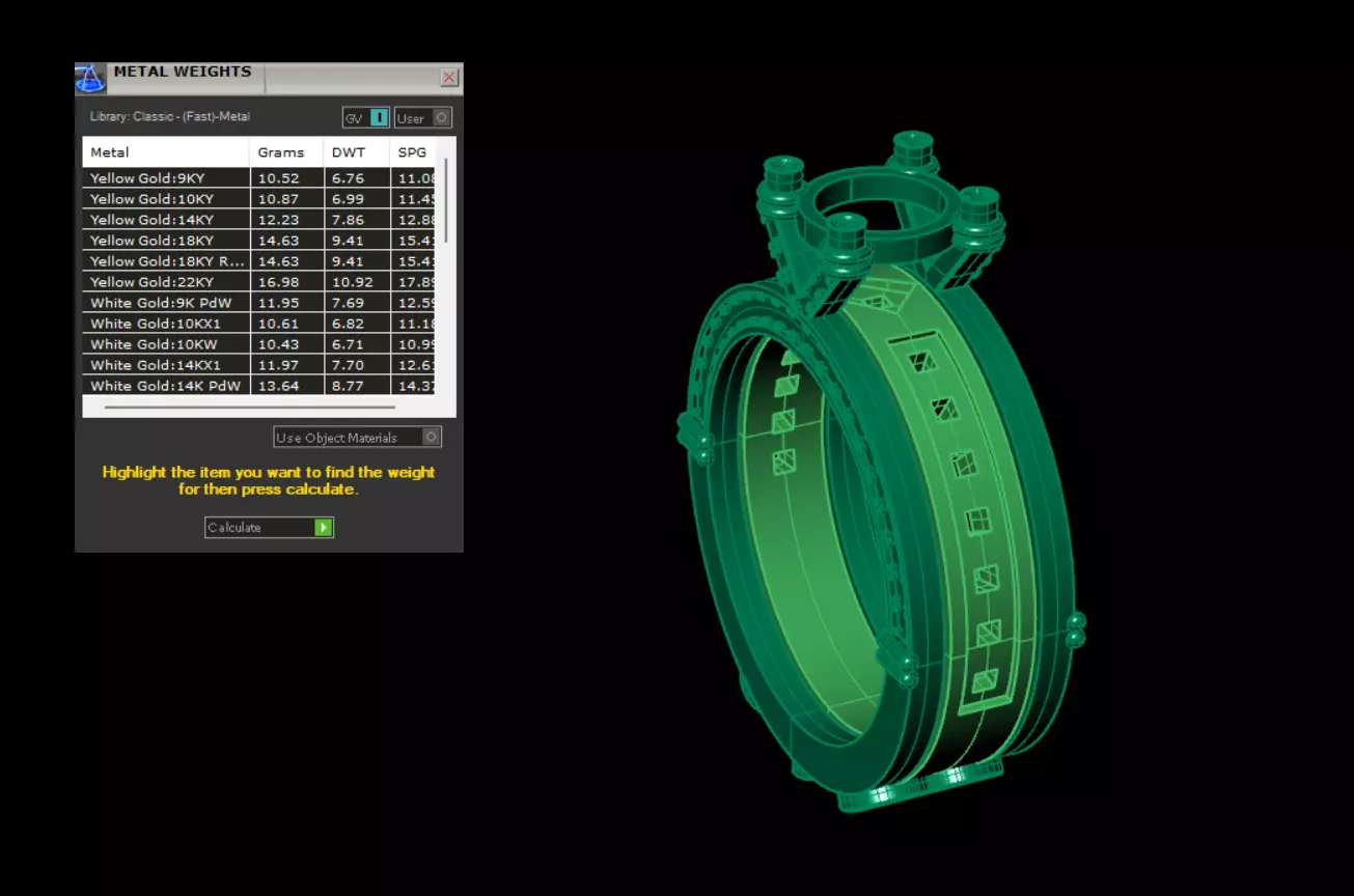 Two-piece ring with a diamond 3D print model_12