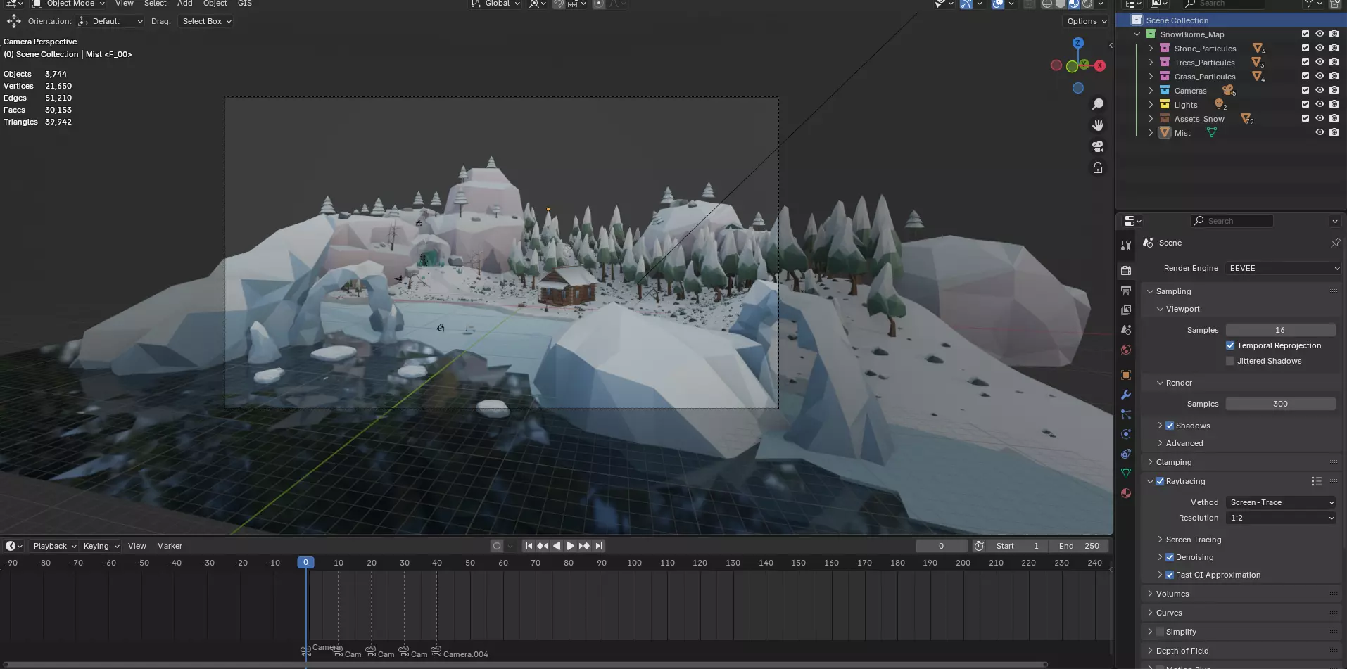Low Poly Winter Environment Pack Low-poly 3D model_12