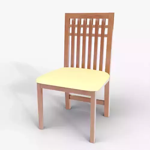 Wooden Dining Chair  High Quality PBR Textures