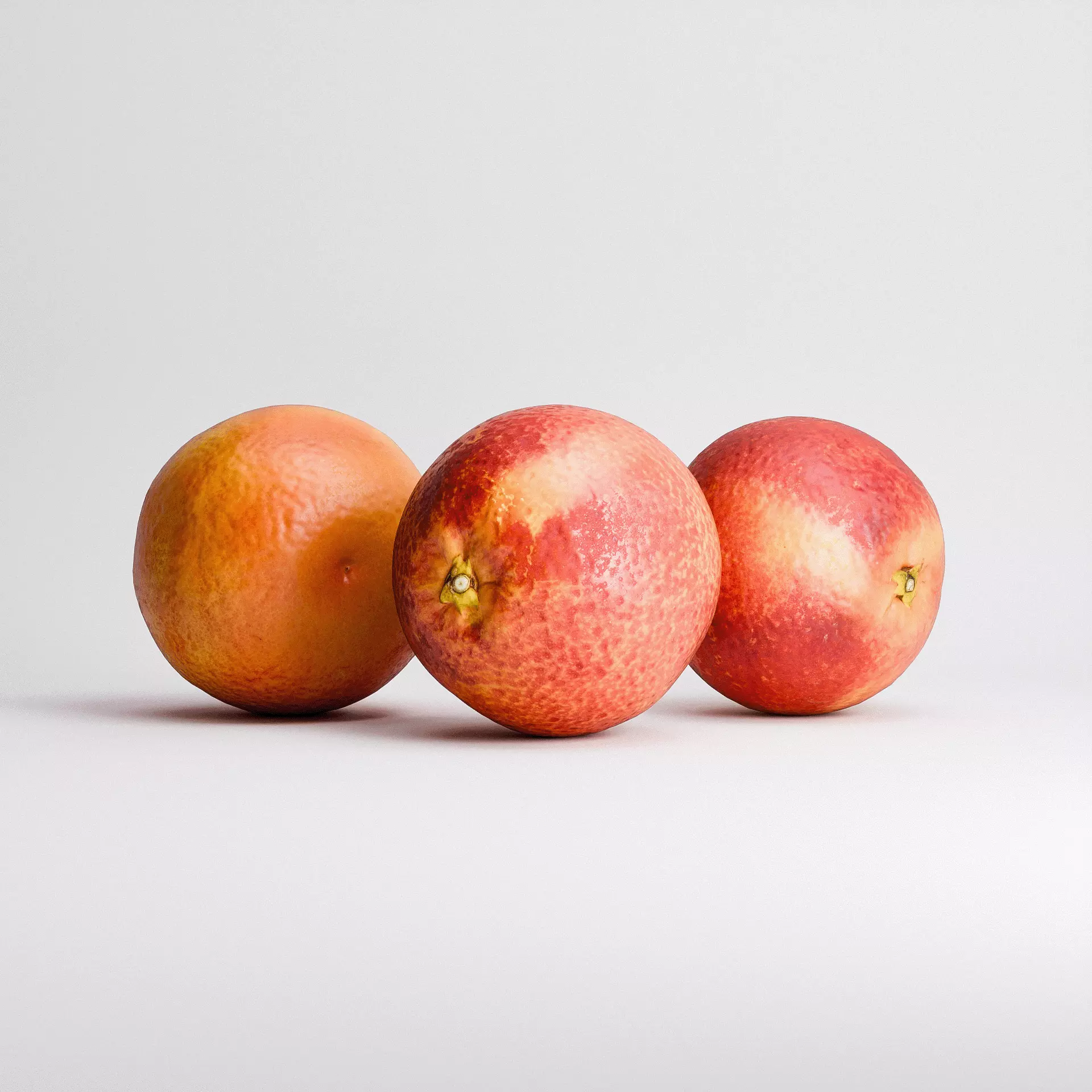 Blood Oranges Set 01 Low-poly 3D model_2