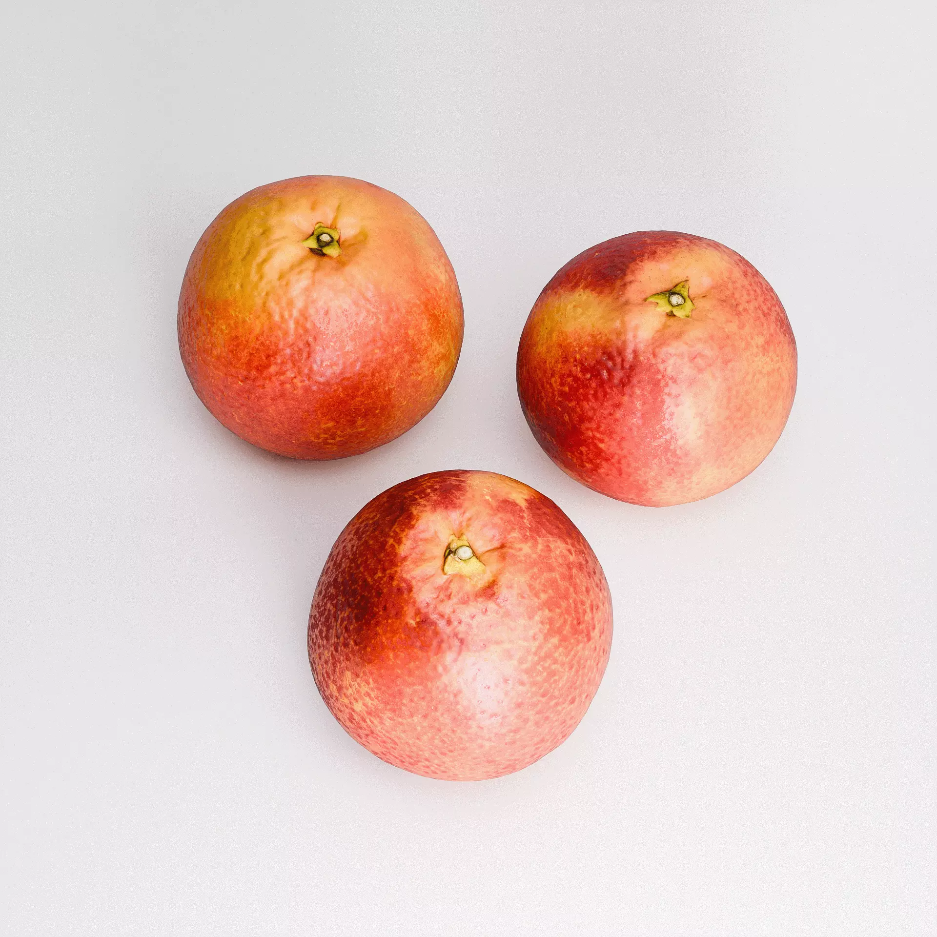 Blood Oranges Set 01 Low-poly 3D model_6