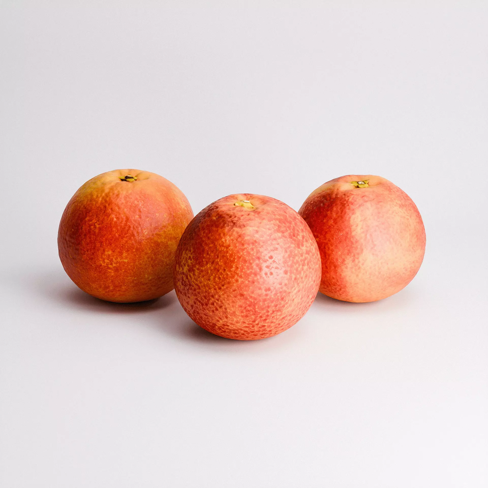 Blood Oranges Set 01 Low-poly 3D model_5