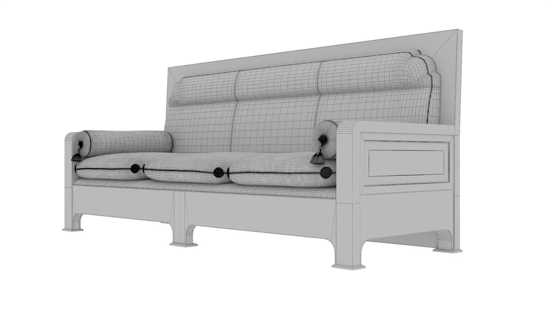 Arabic Sofa 3D model_16