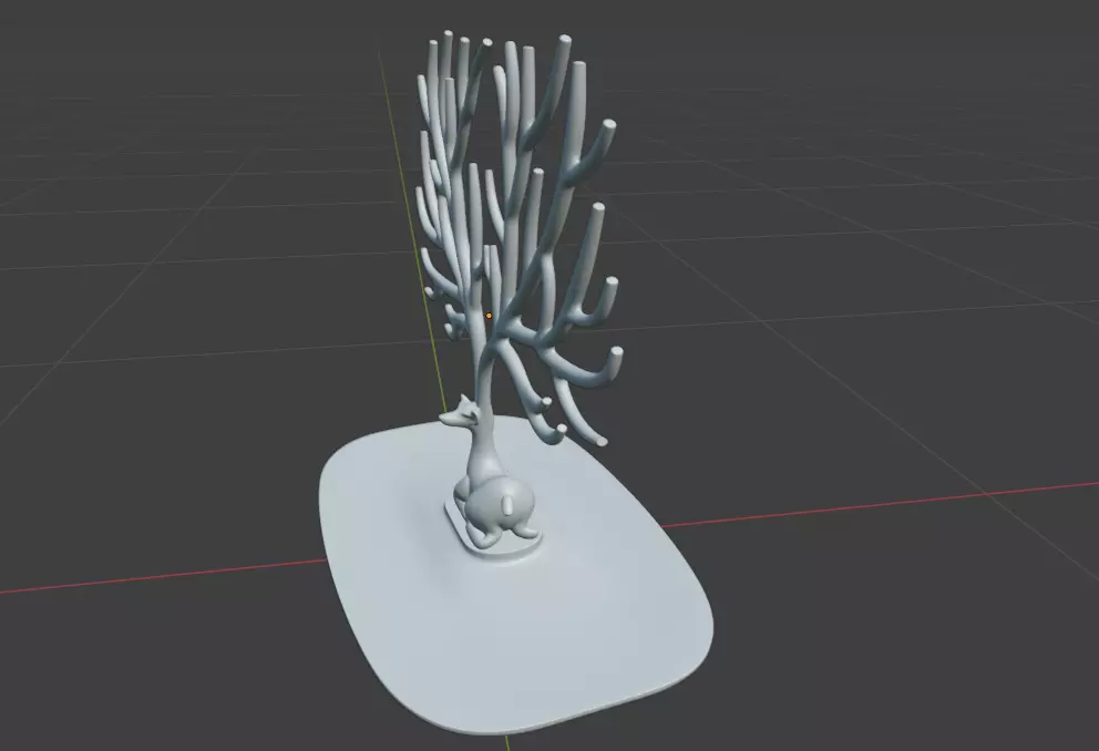 Deer Tree Accessories stand 3D print model_3