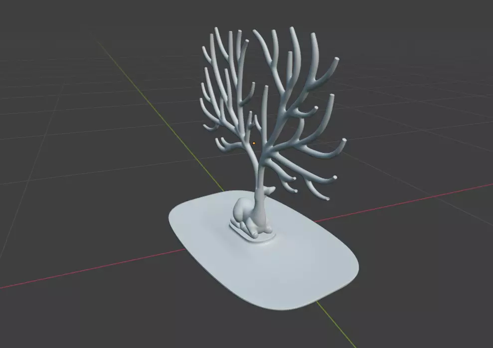 Deer Tree Accessories stand 3D print model_5