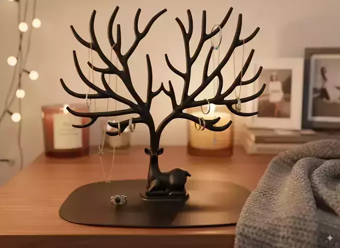 Deer Tree Accessories stand 3D print model
