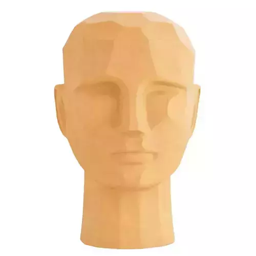 Male head figurine