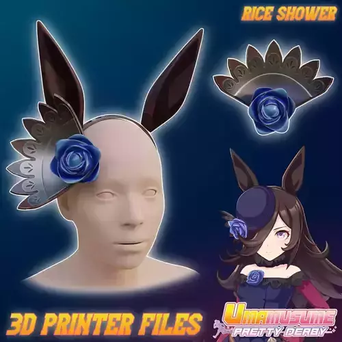 Rice Shower Cosplay Ears and Accessories Umamusume Pretty Derby
