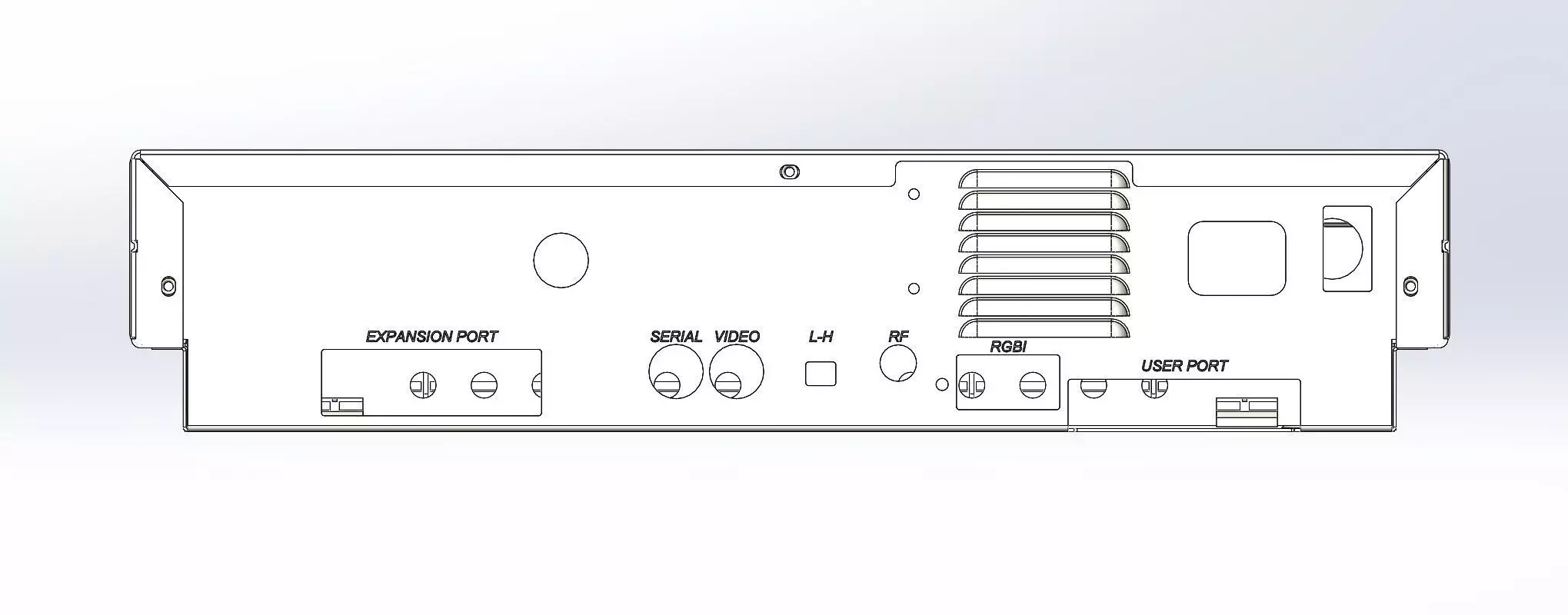 Commodore C128D Desktop computer 3d printed enclosure 3D print model_14