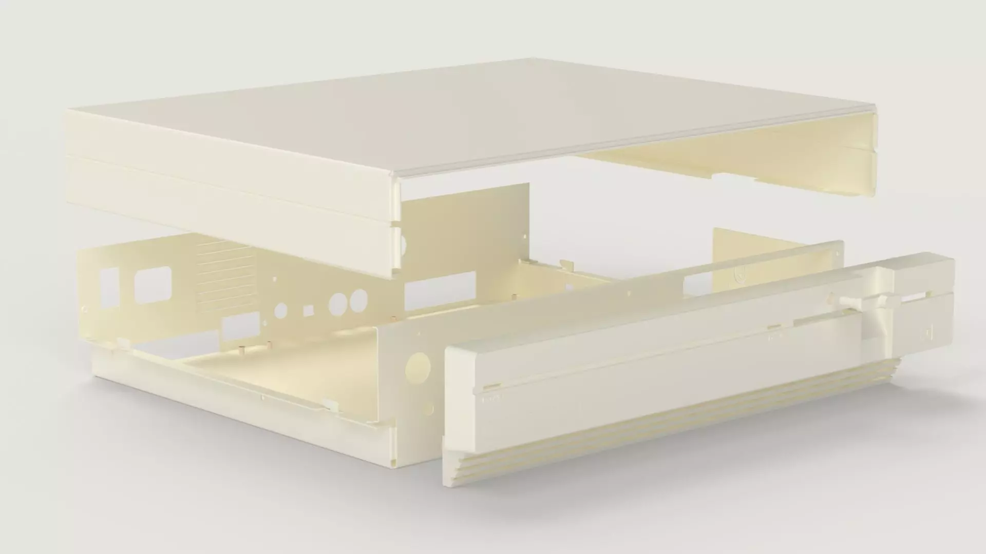 Commodore C128D Desktop computer 3d printed enclosure 3D print model_9
