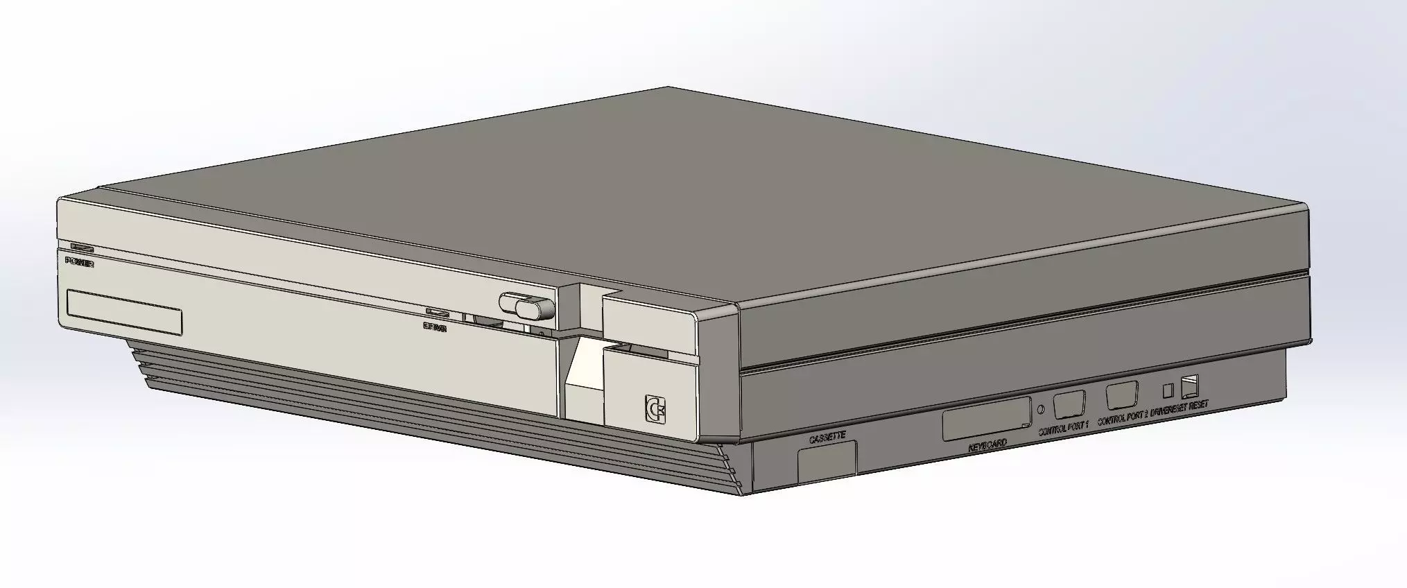 Commodore C128D Desktop computer 3d printed enclosure 3D print model_0