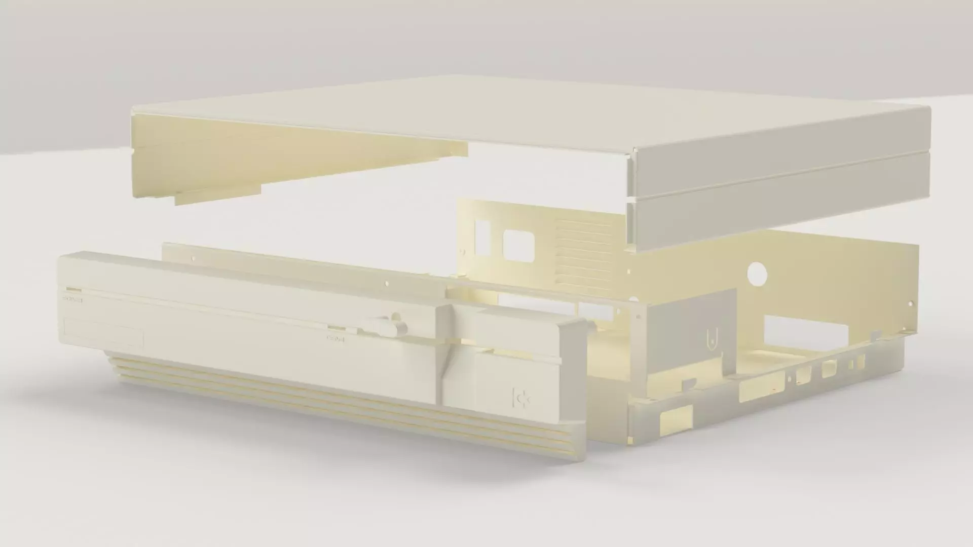 Commodore C128D Desktop computer 3d printed enclosure 3D print model_10