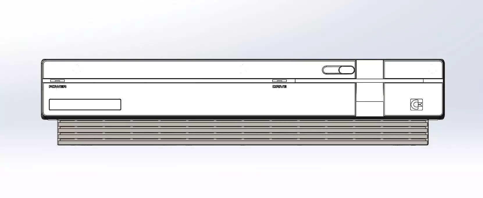 Commodore C128D Desktop computer 3d printed enclosure 3D print model_13