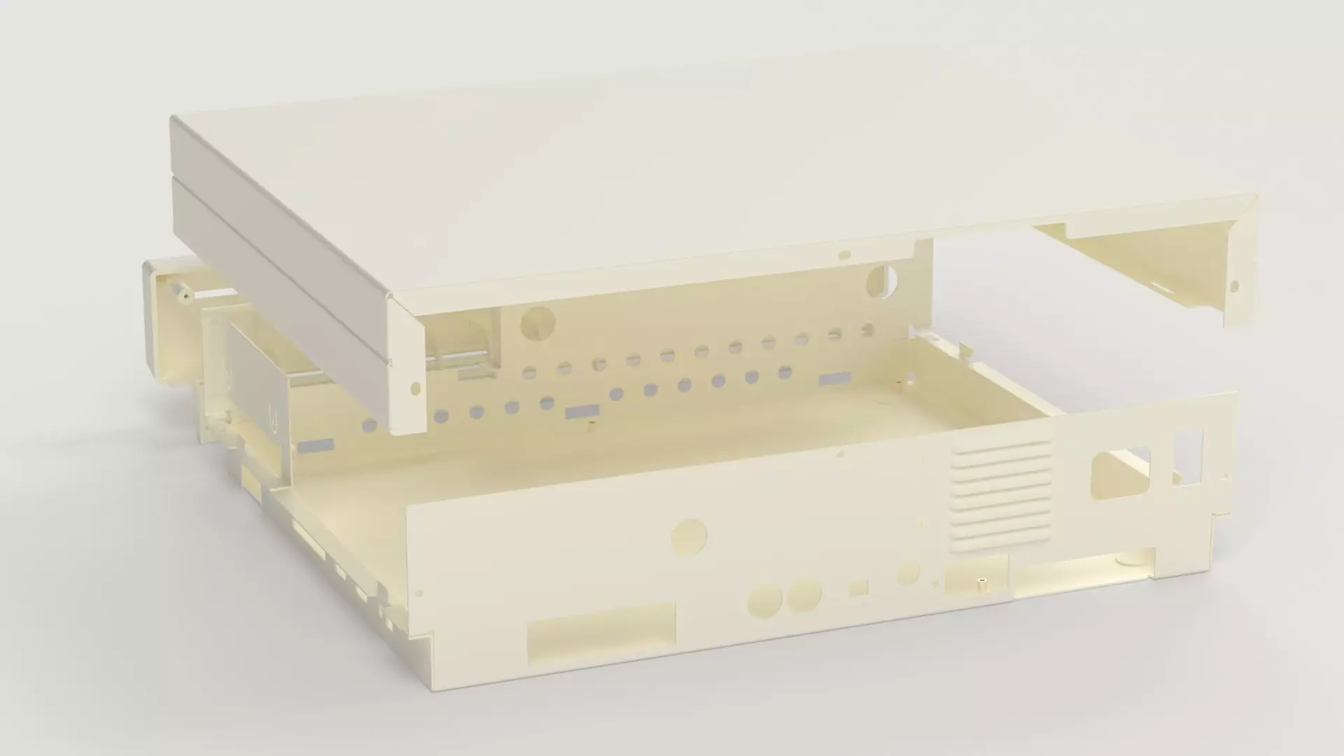 Commodore C128D Desktop computer 3d printed enclosure 3D print model_11