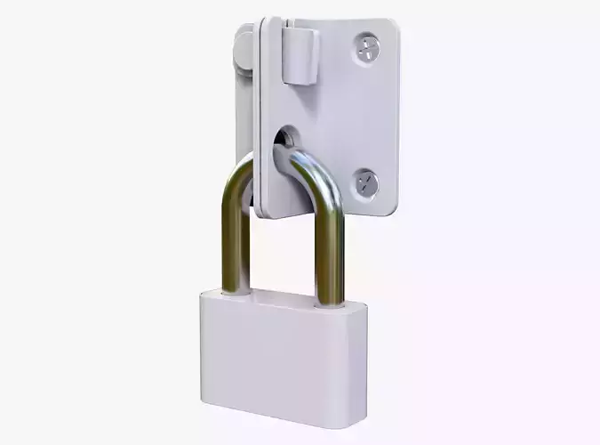 Security Padlock with Hasp Lock M1