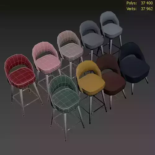 Collins Chair Low-poly 3D model 3