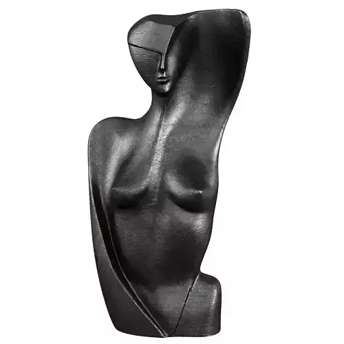 Female abstract metal sculpture