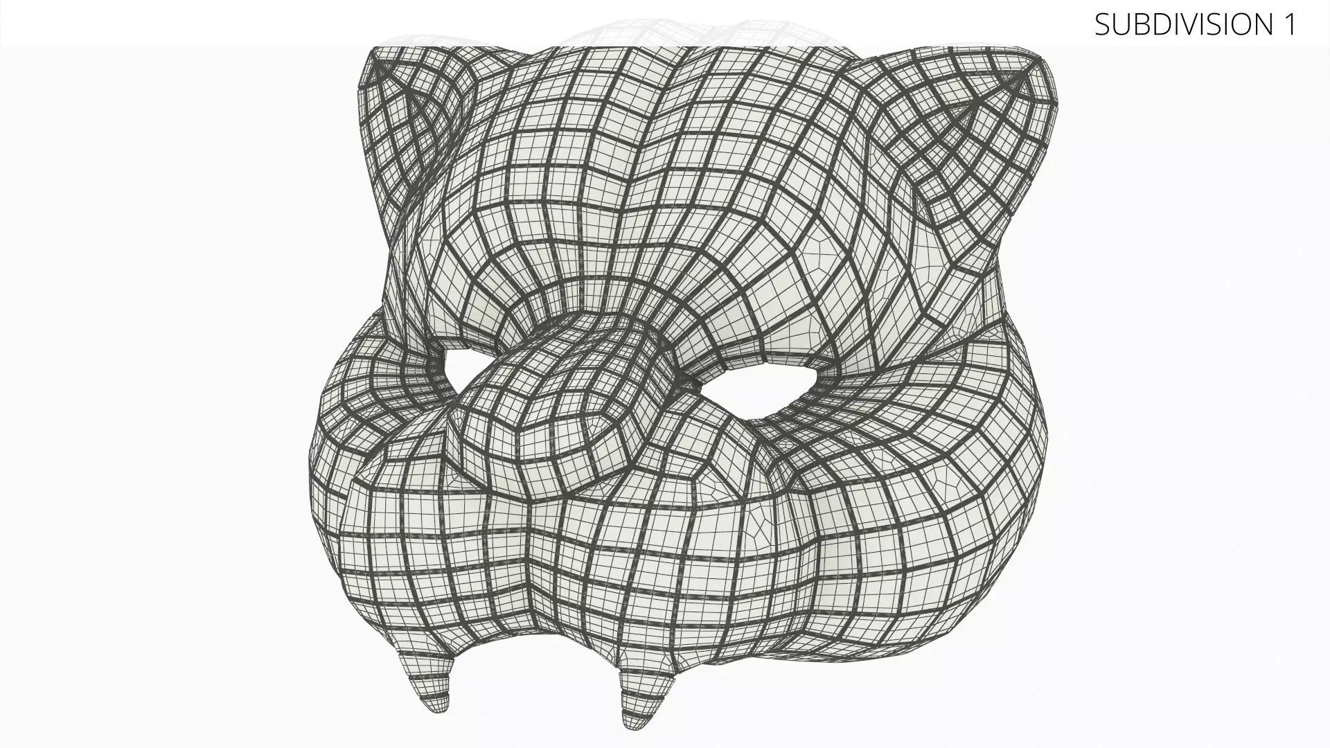 Mirror Panther Costume Mask Silver 3D model_6