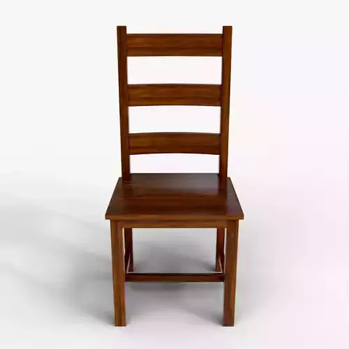 Realistic Wooden Dining Chair  with Games and Renders