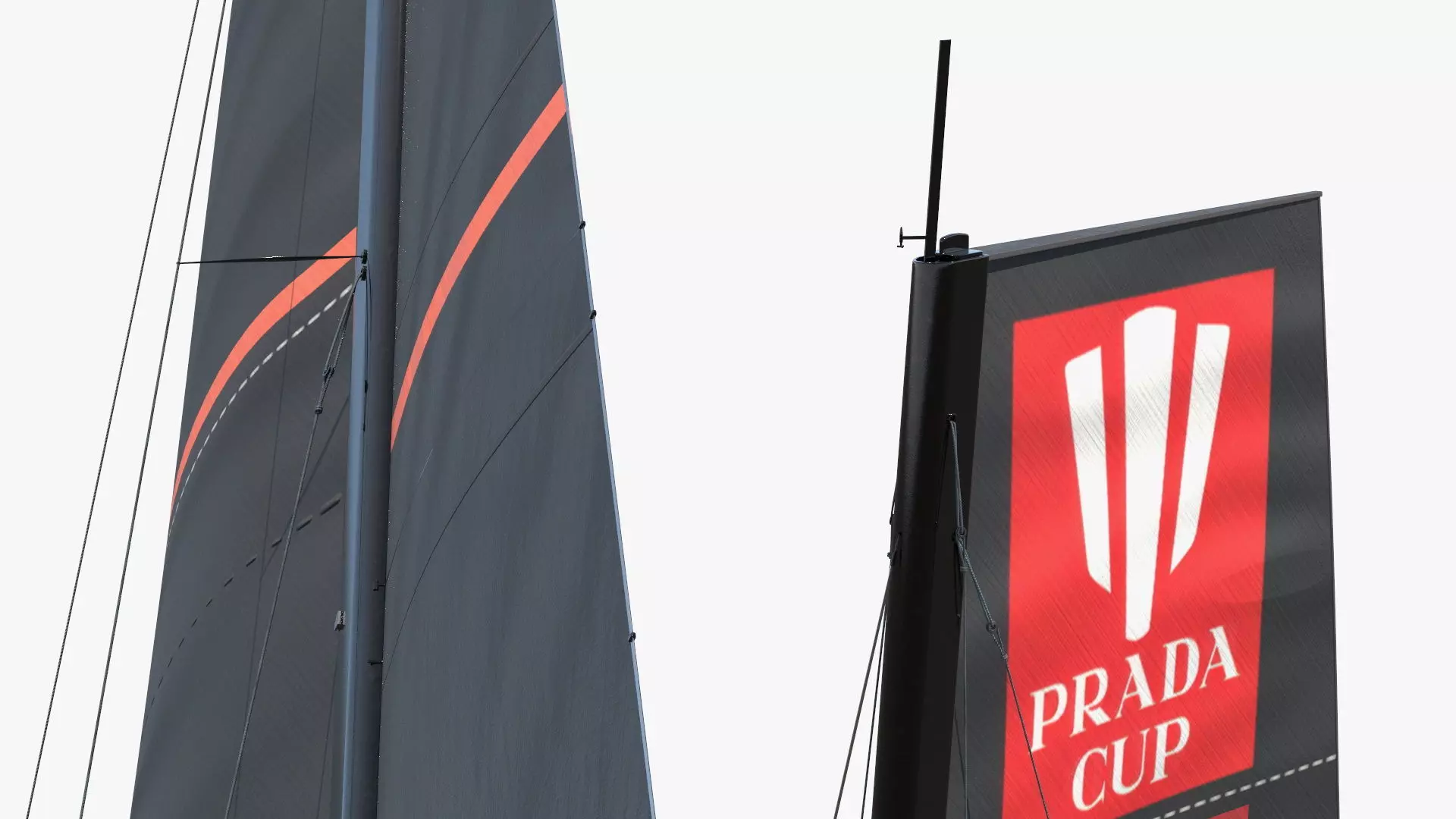 Prada Cup AC75 Sailboat Luna Rossa 3D model_6