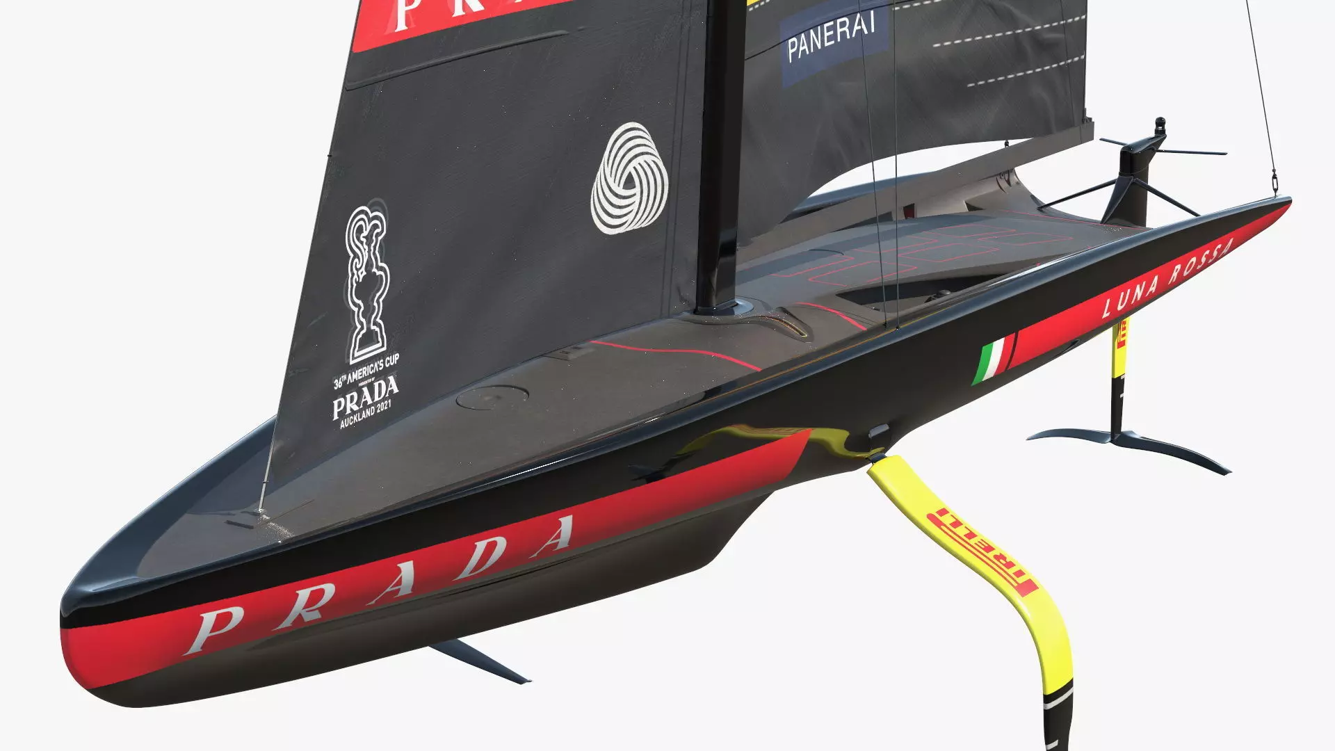 Prada Cup AC75 Sailboat Luna Rossa 3D model_3