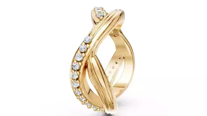 Rocks and Waves Ring