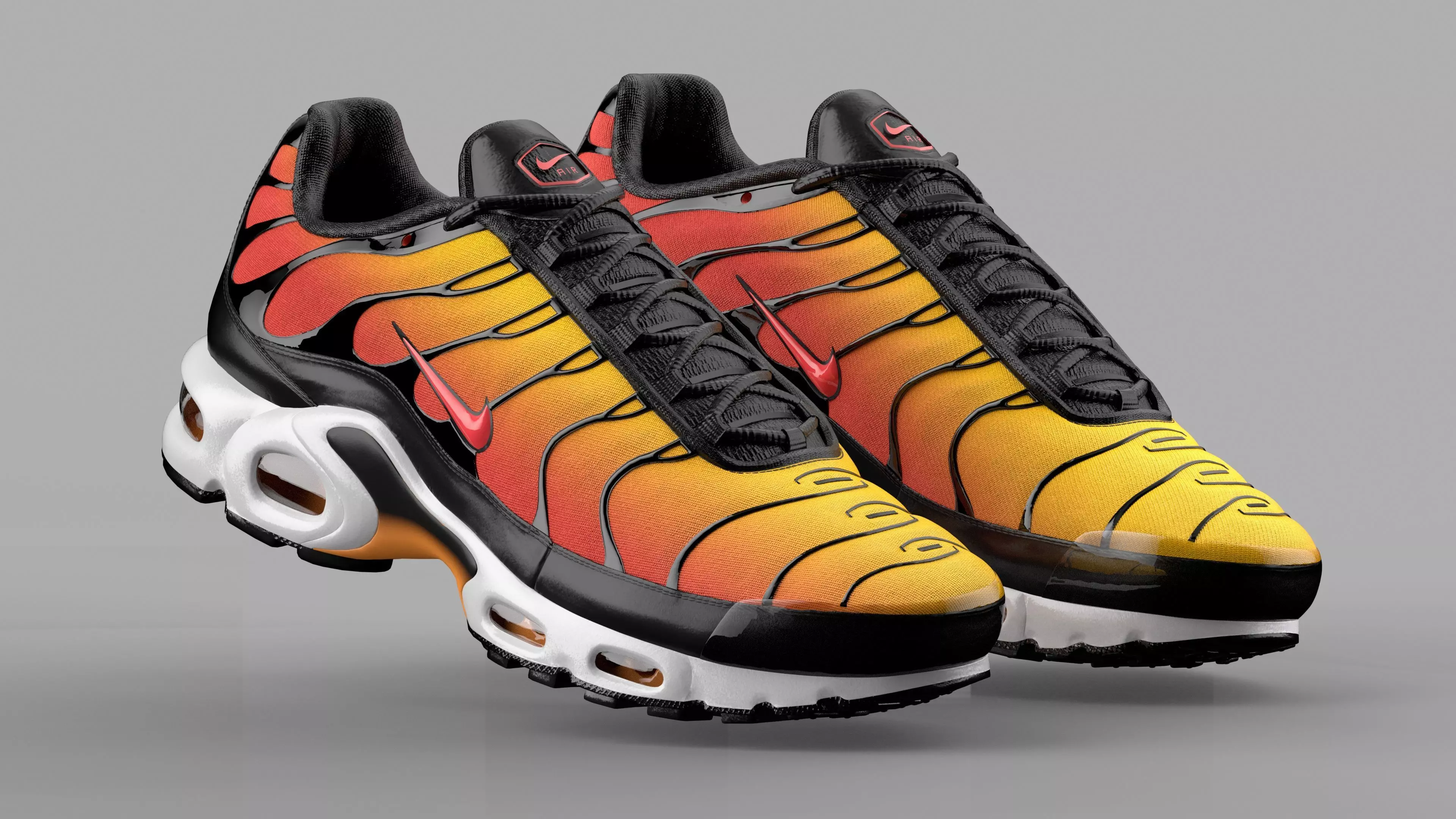 AIR MAX PLUS - OG - ORANGE 3D model_1