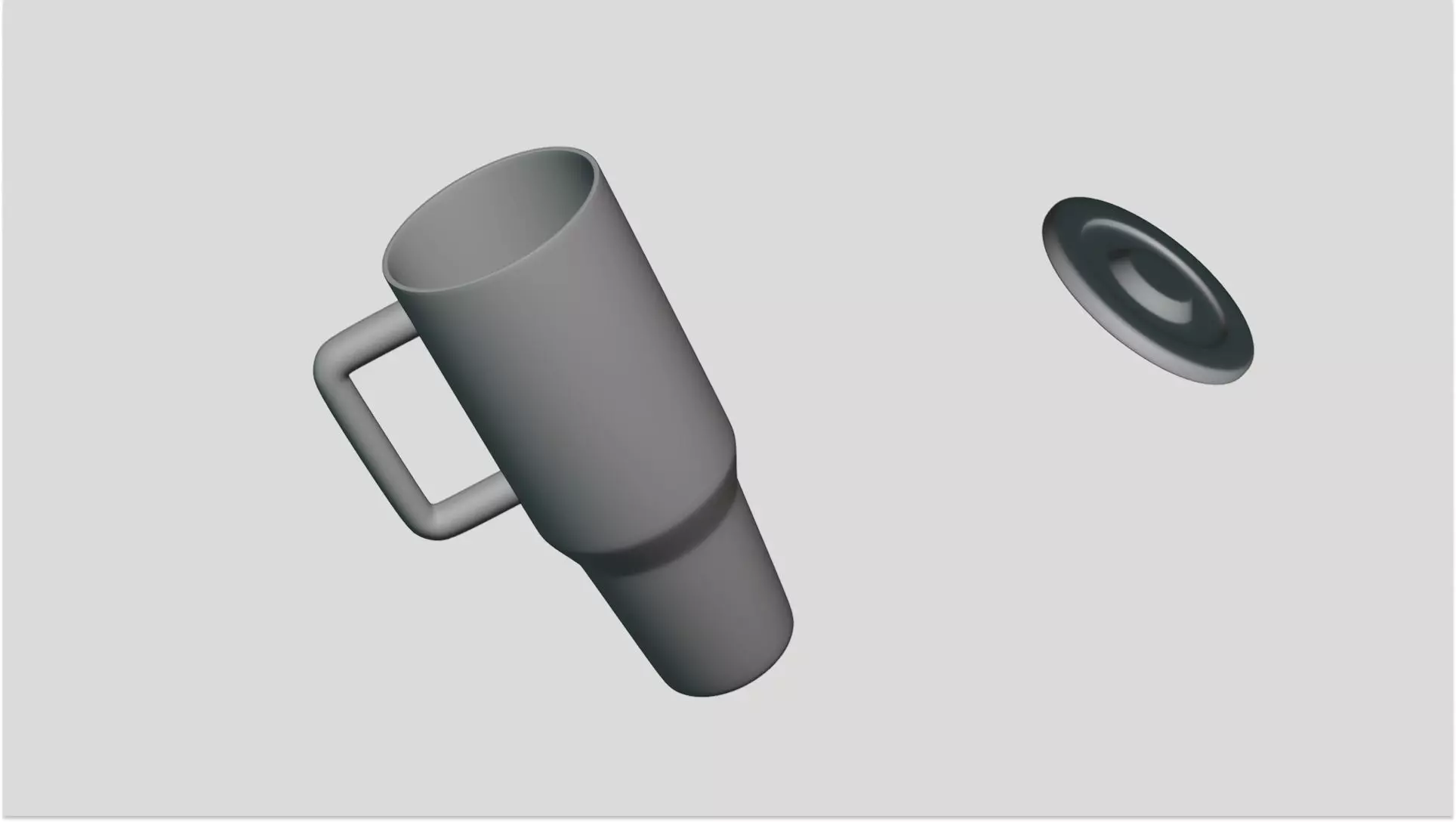 Tumbler Cup - Geometry Only No Textures No Materials 3D model_4
