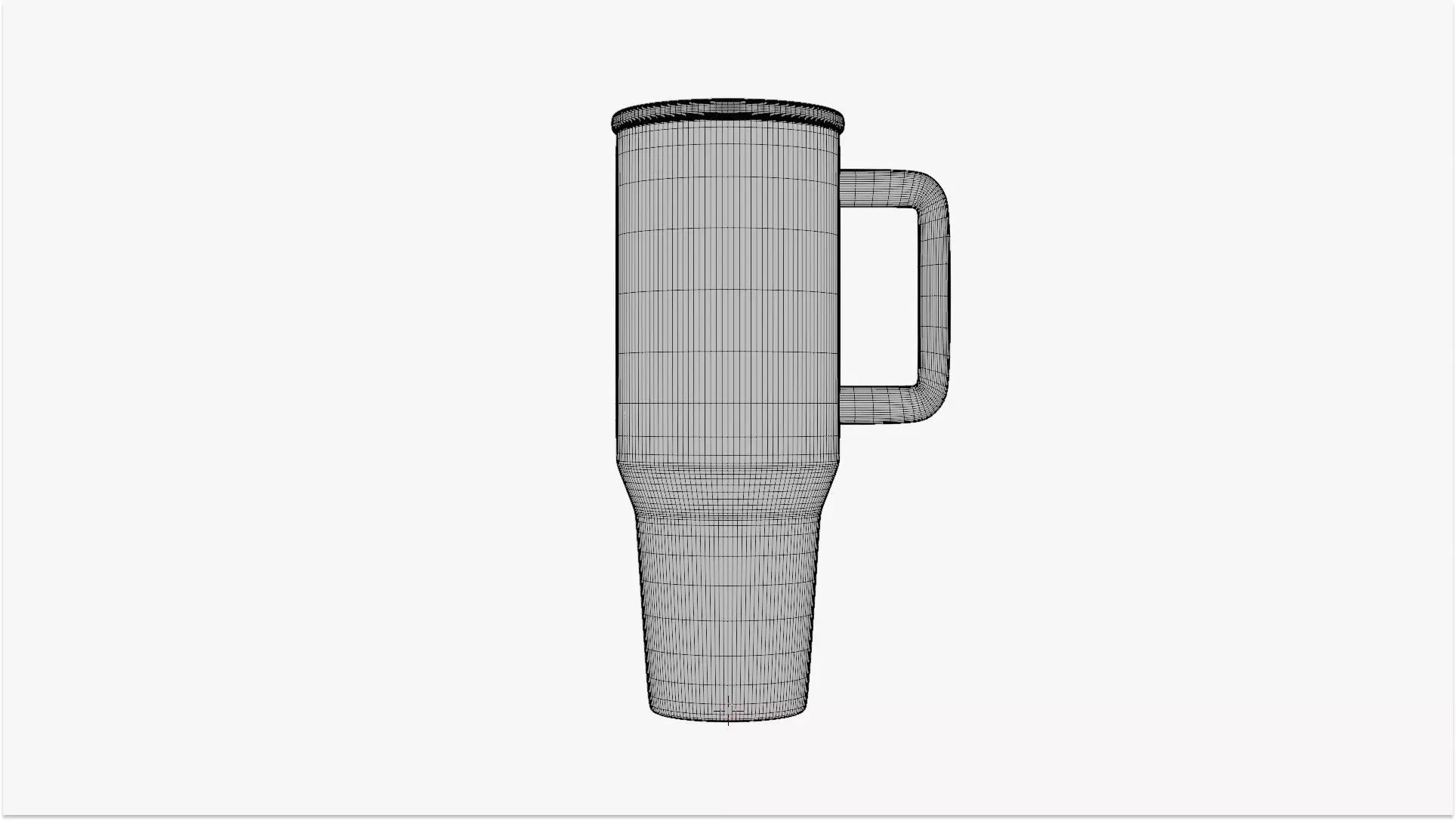 Tumbler Cup - Geometry Only No Textures No Materials 3D model_6