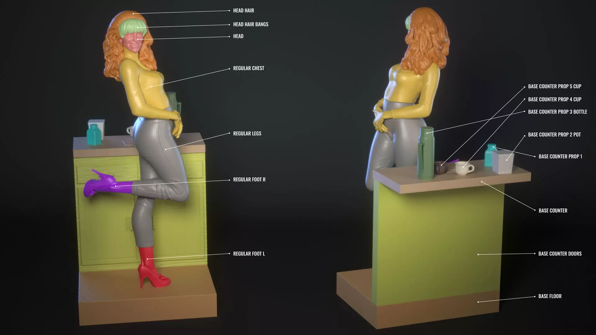 Peggy Bundy from Married with Children 3D print model_14