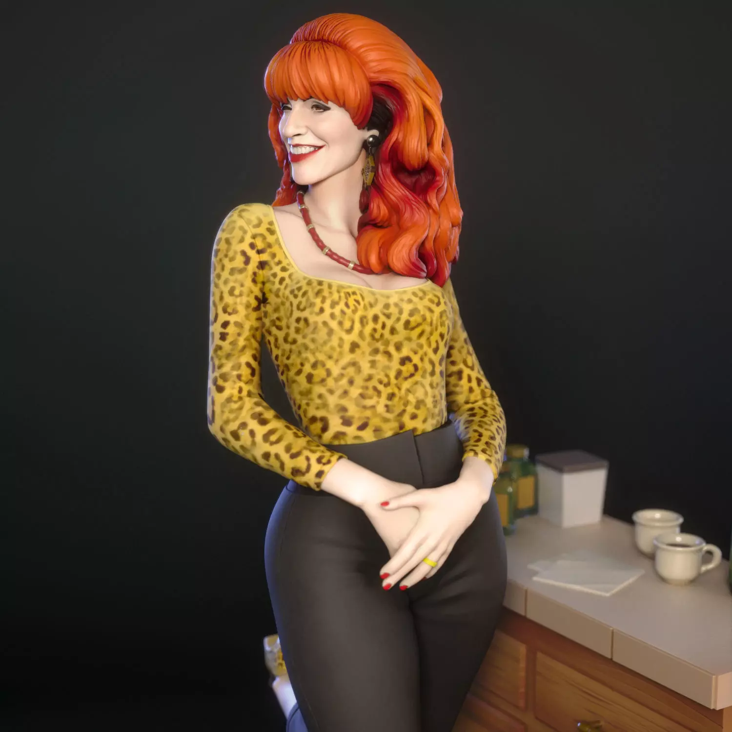 Peggy Bundy from Married with Children 3D print model_9