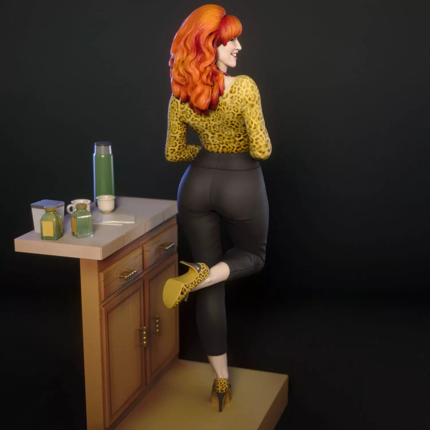 Peggy Bundy from Married with Children 3D print model_4