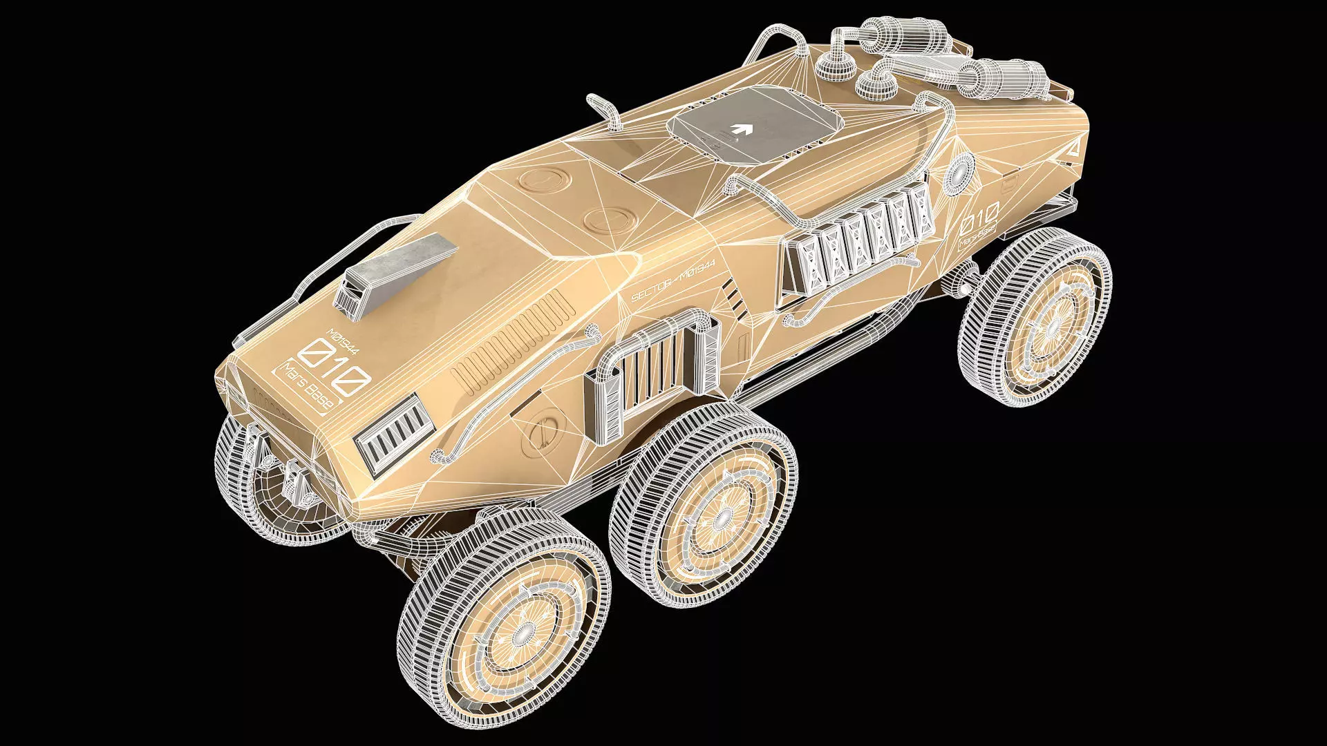 Mars Rover-1-Desert 3D model_14