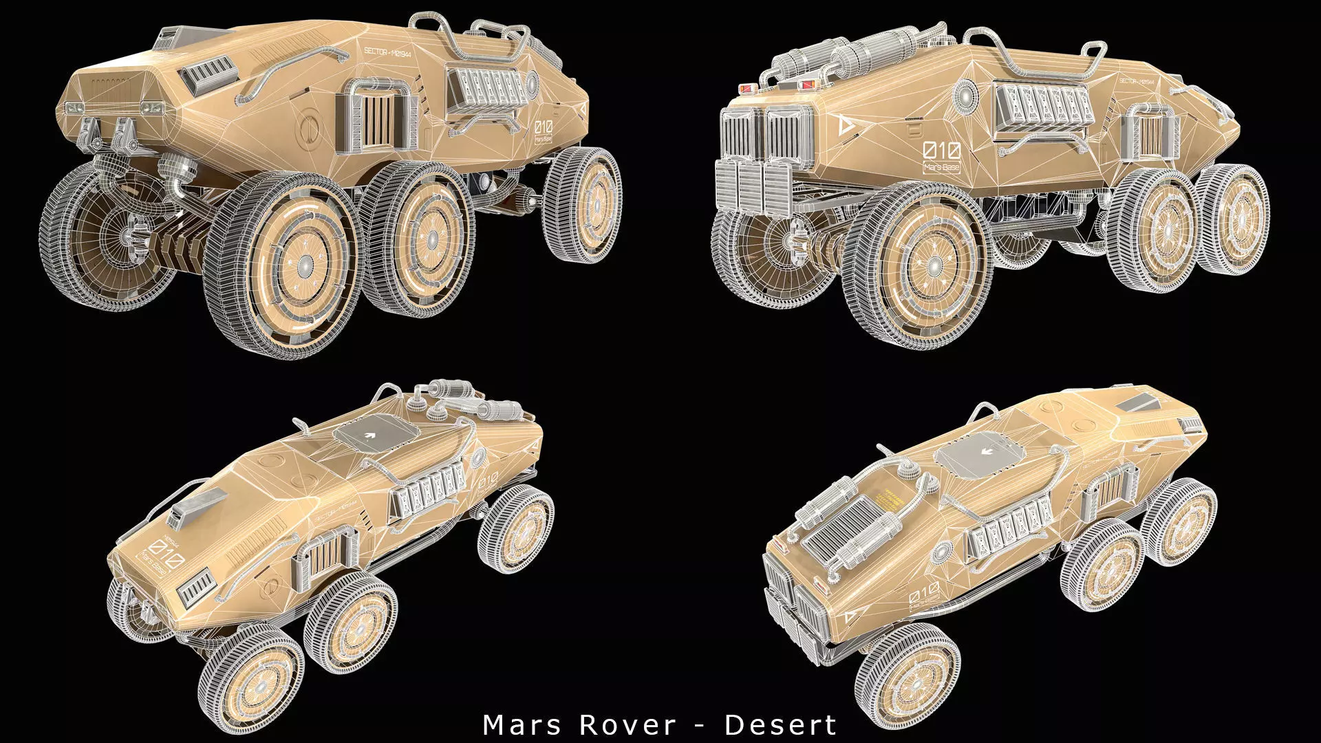 Mars Rover-1-Desert 3D model_16