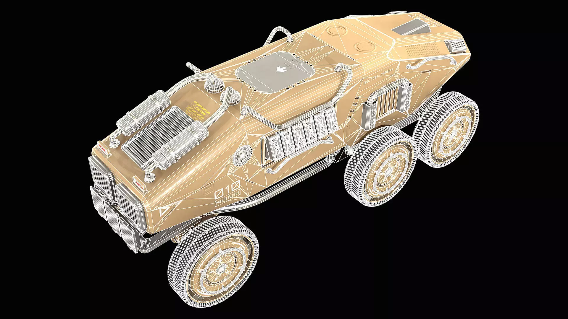 Mars Rover-1-Desert 3D model_15