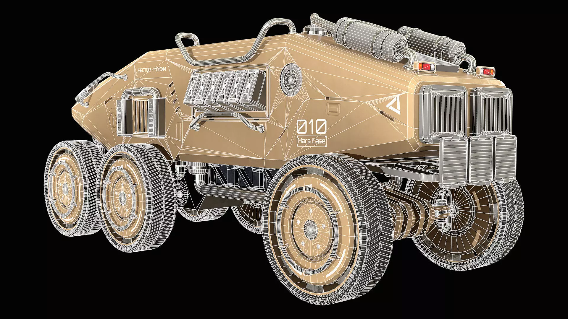 Mars Rover-1-Desert 3D model_11