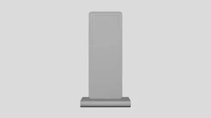 Digital LCD Display - Geometry Only No Textures No Materials