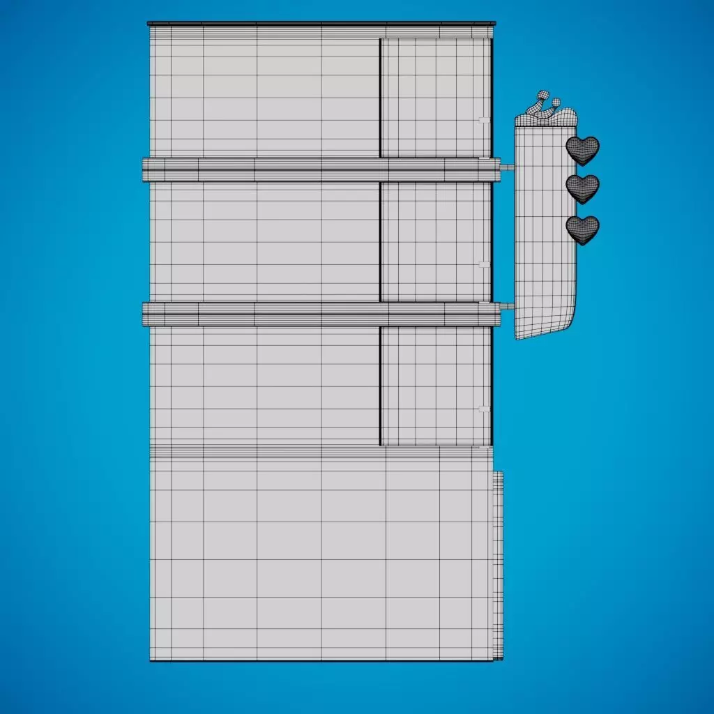 Hotel Cartoon Simple  3D model_6