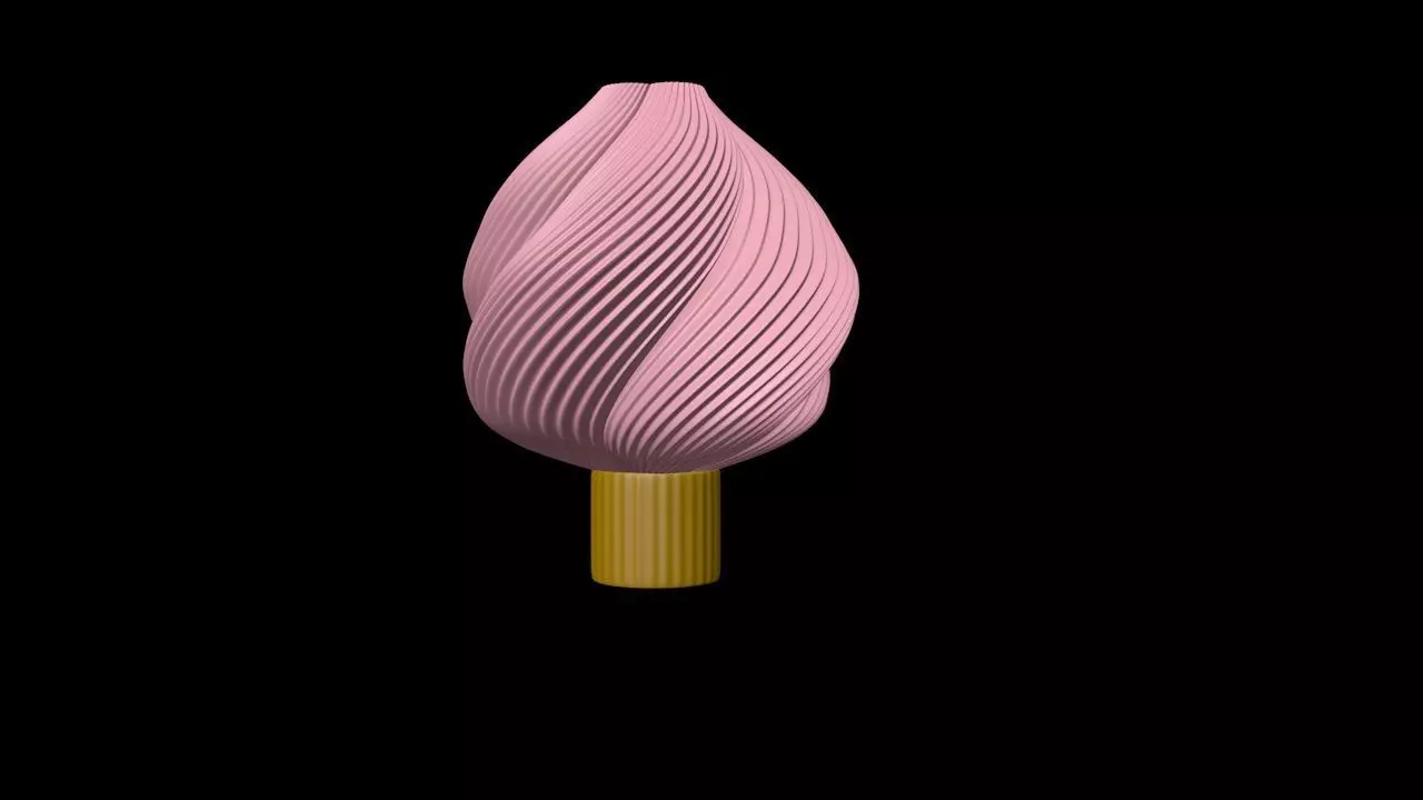 modern Lamp shade 3d print Free 3D print model_3