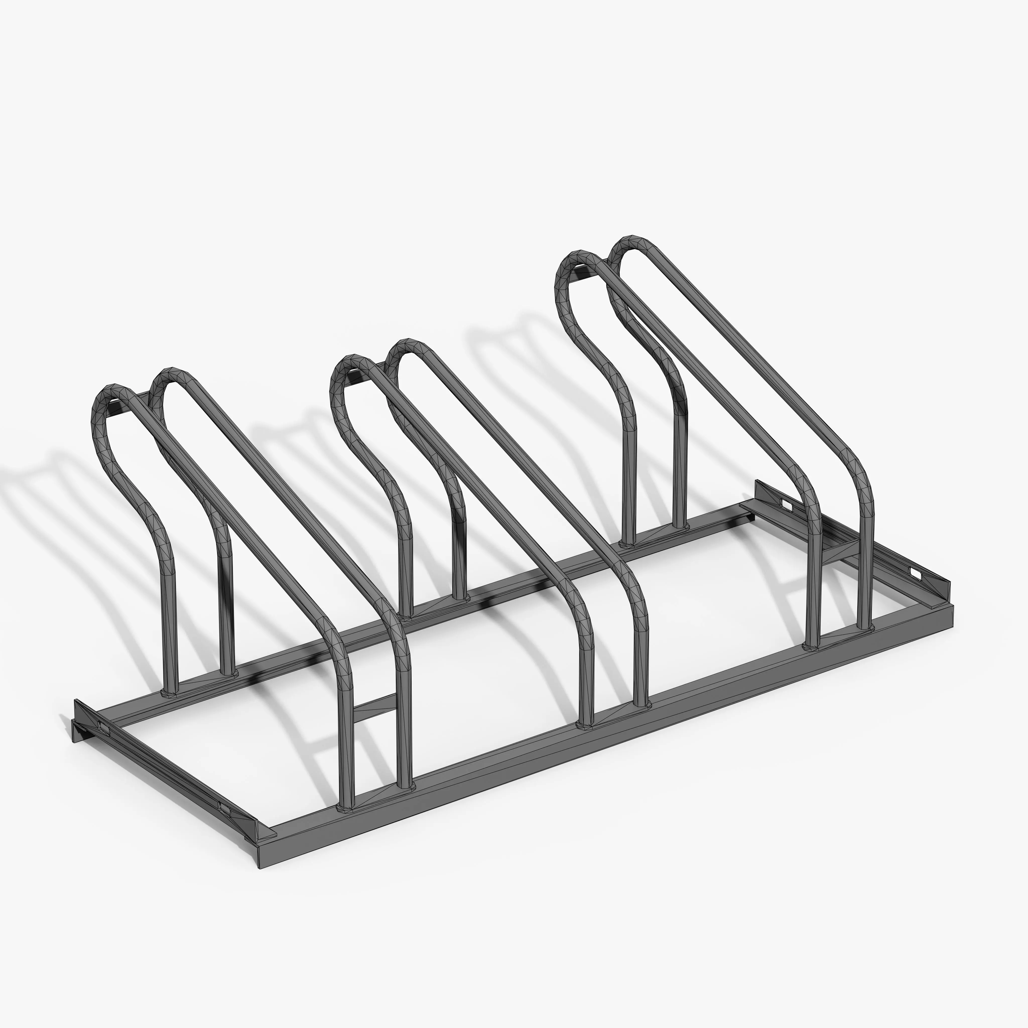 Bicycle Stand Type A Low-poly 3D model_9