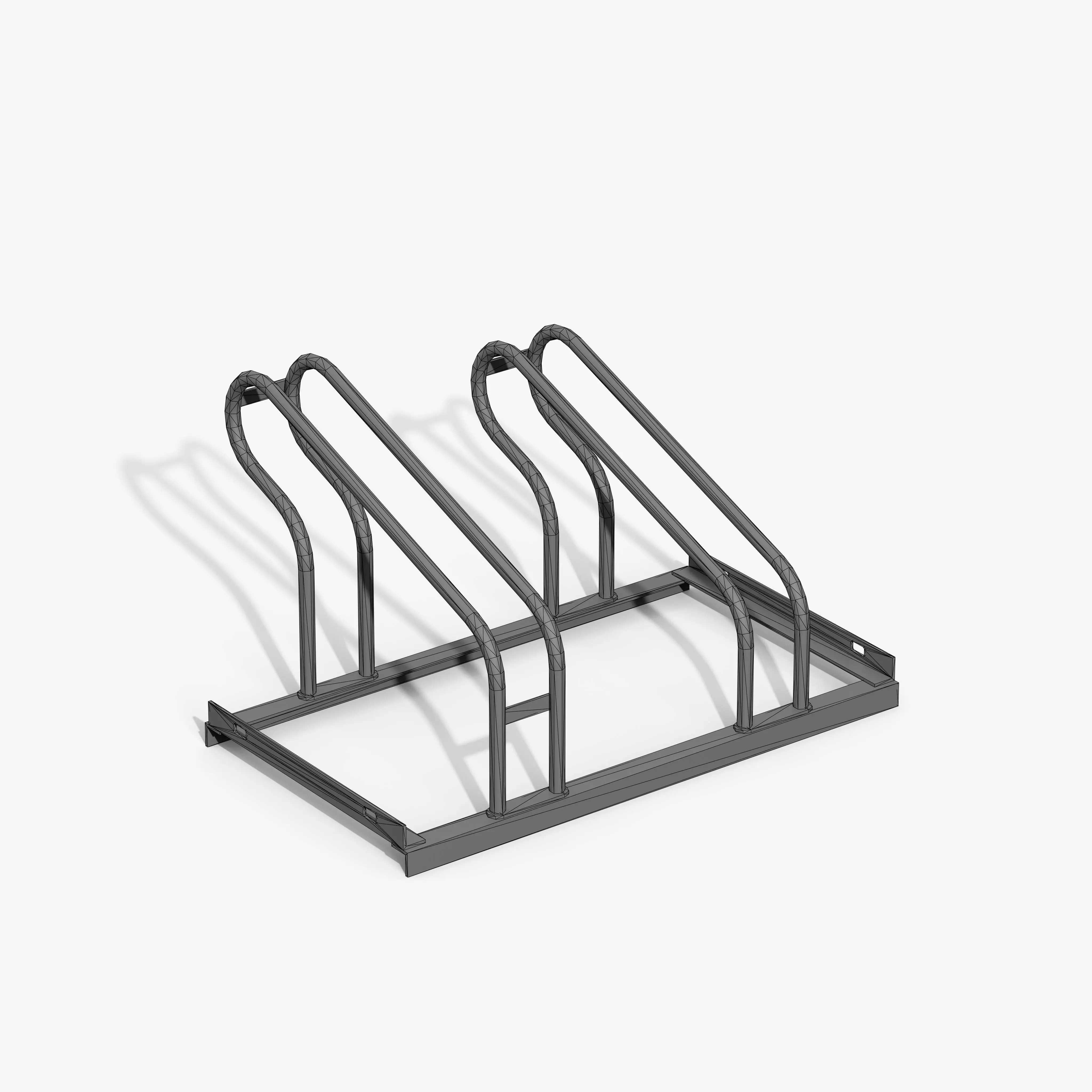 Bicycle Stand Type A Low-poly 3D model_10